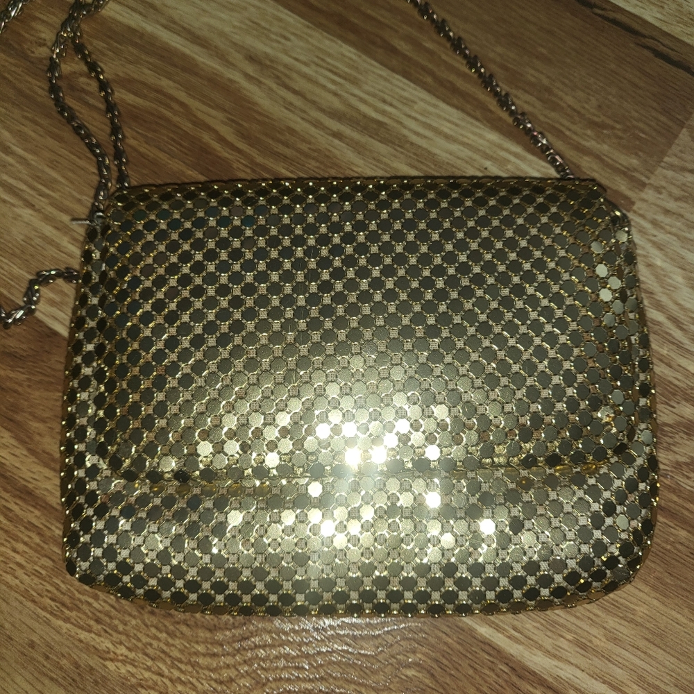 1970s Studio 54 Gold Chain Clutch